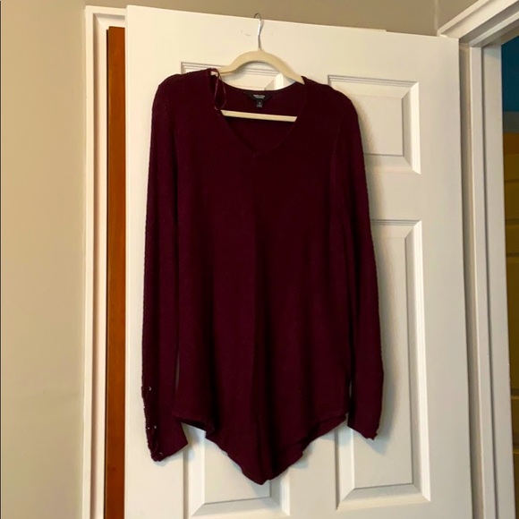 Simple Vera VeraWang Lace Up Sweater - Picture 1 of 4